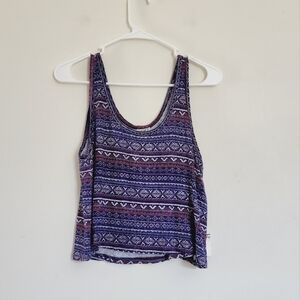 Forever 21 flowy fit tank top in Royal/ Multi colors size medium NWT